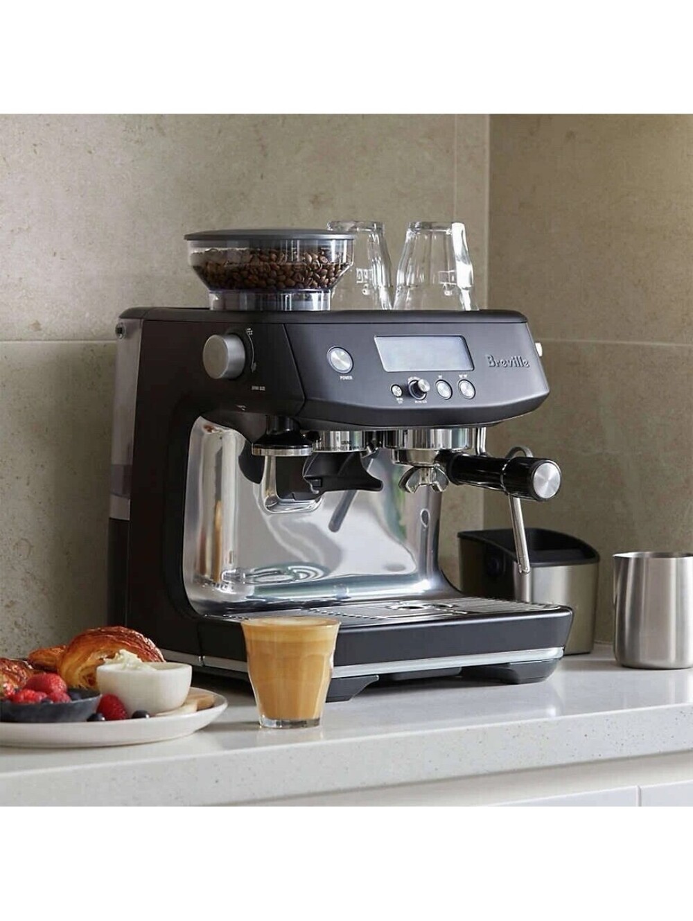 Breville Barista Pro Espresso Machine BES878BTR, Black Truffle!